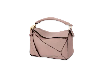 LOEWE Small Puzzle Bag In Soft Grained Calfskin "Dark Blush"