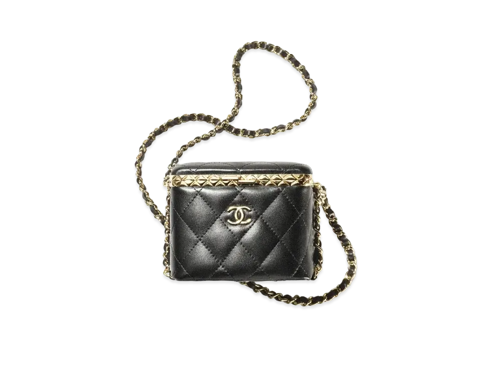 CHANEL Small Vanity Case Lambskin "Black"
