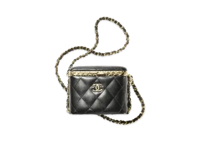 CHANEL Small Vanity Case Lambskin "Black"