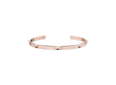 Hermes Mini Clous Bracelet "Pink Gold"