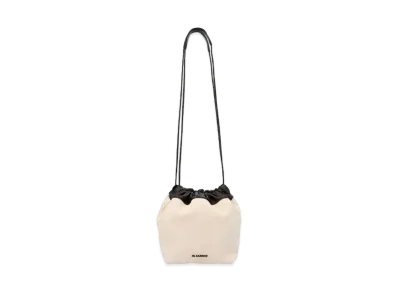Jil Sander Drawstring Crossbody Small "White"