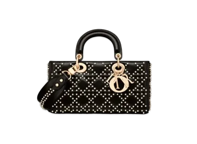 Dior Lady D-Joy Bag Canage Lamskin "Black"