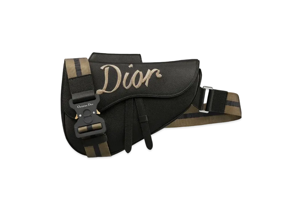 Dior Saddle Bag Grained Calfskin "Black"