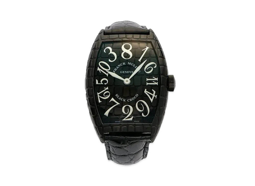 FRANCK MULLER Black Croco Crazy Hours