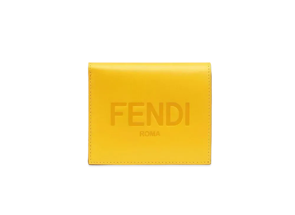 FENDI Wallet Medium Leather "Yellow"