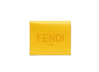 FENDI Wallet Medium Leather "Yellow"