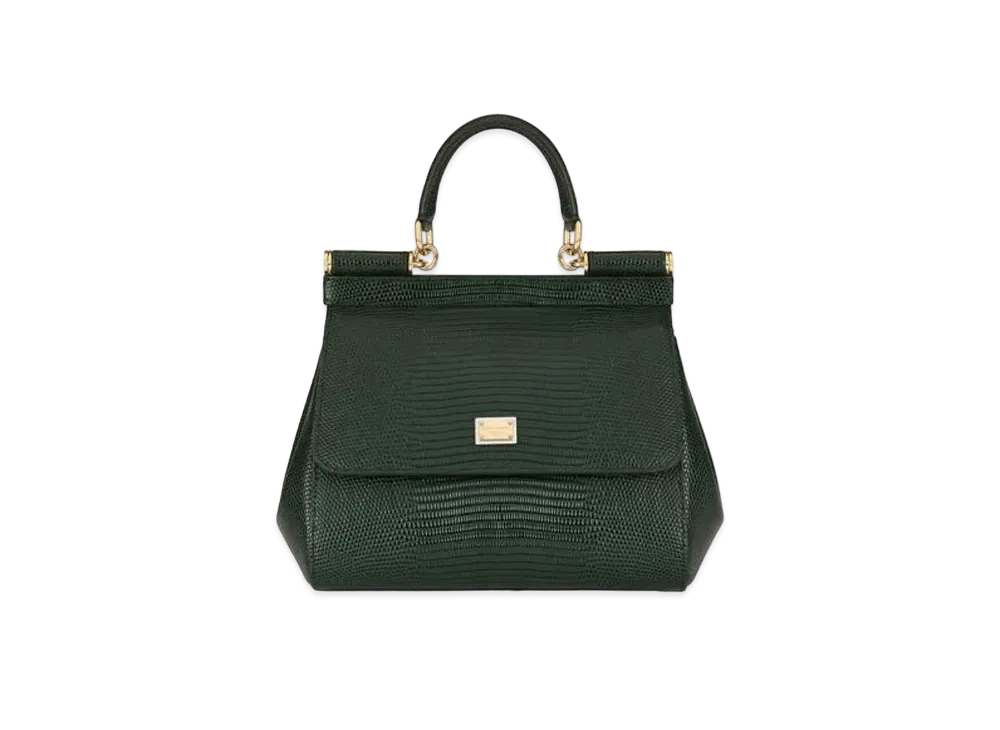Dolce&Gabbana Sicily Bag Small Dauphine Calfskin "Green"
