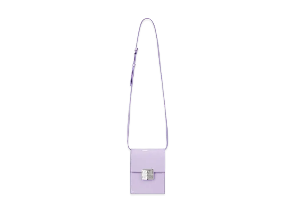 GIVENCHY Mini 4G Vertical Bag in Patent Leather "Lilac"