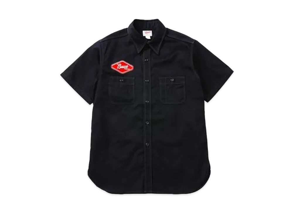THE REAL McCOY'S BUCO CLUB SHIRT S/S / ENGINEERS "Black"