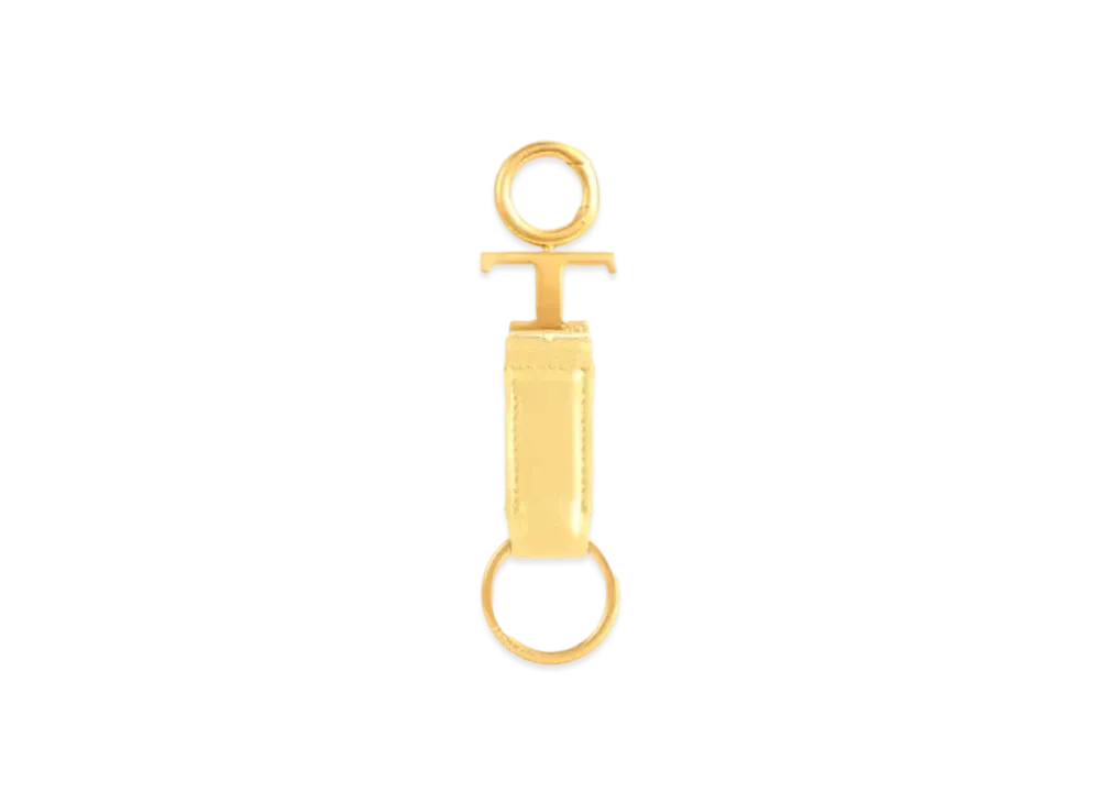 TOD'S Leather Key Holder Small "Yellow"