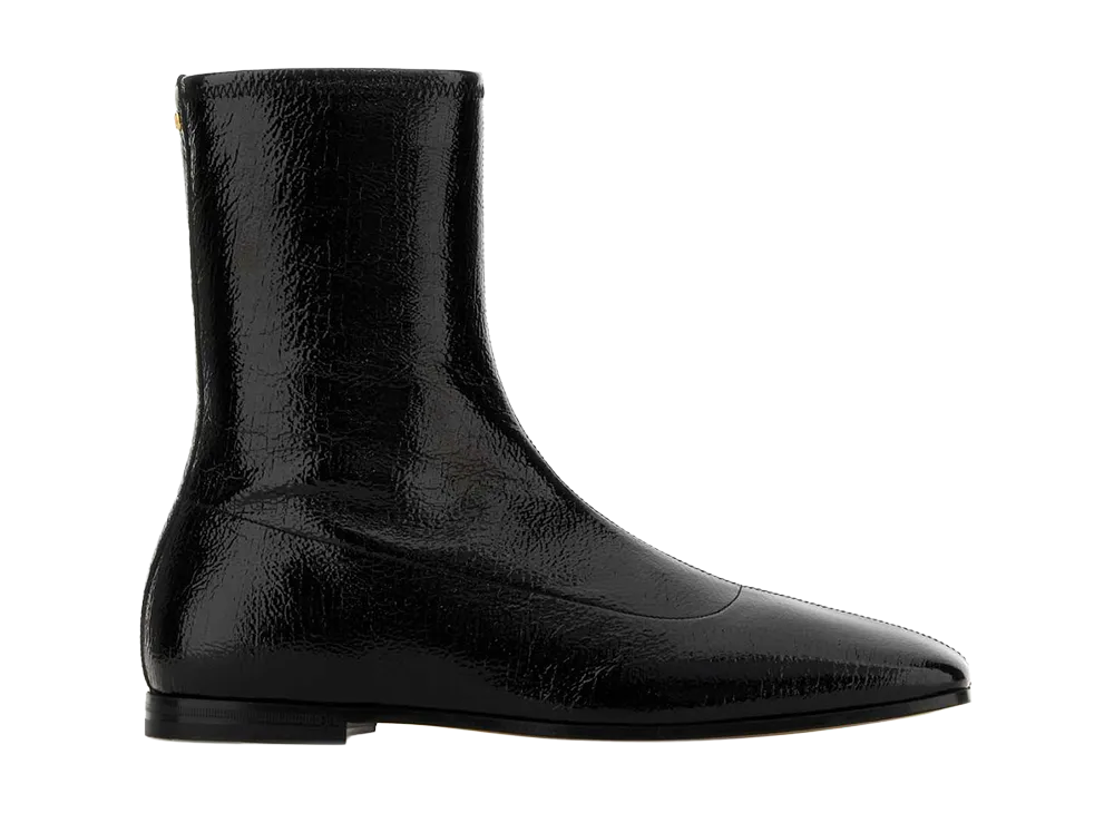 Valentino Garavani Black Leather Vlogo Signature Boots "Black"