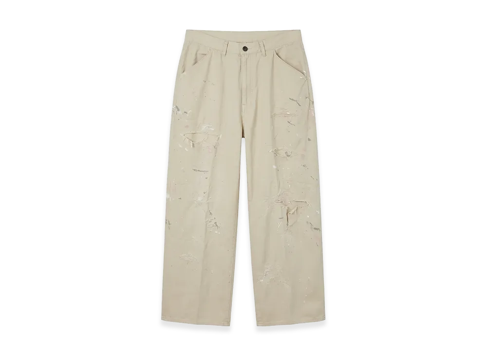 ANCELLM Remake Wide Chino Trousers "Beige"