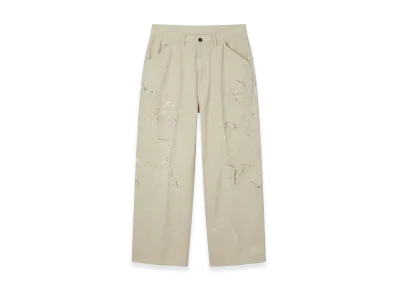 ANCELLM Remake Wide Chino Trousers "Beige"