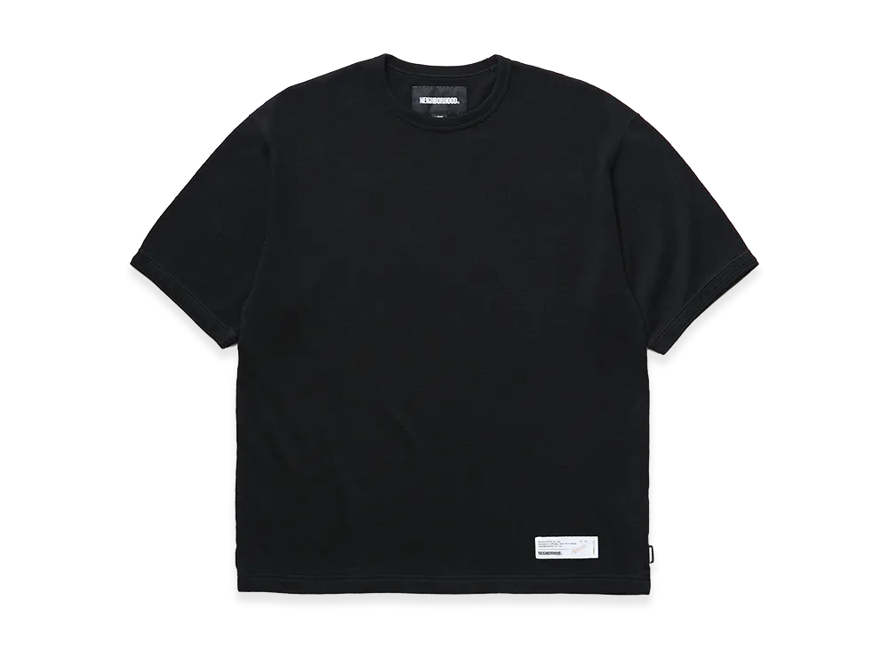 NEIGHBORHOOD Honeycomb Fabric Crewneck SS "Black"