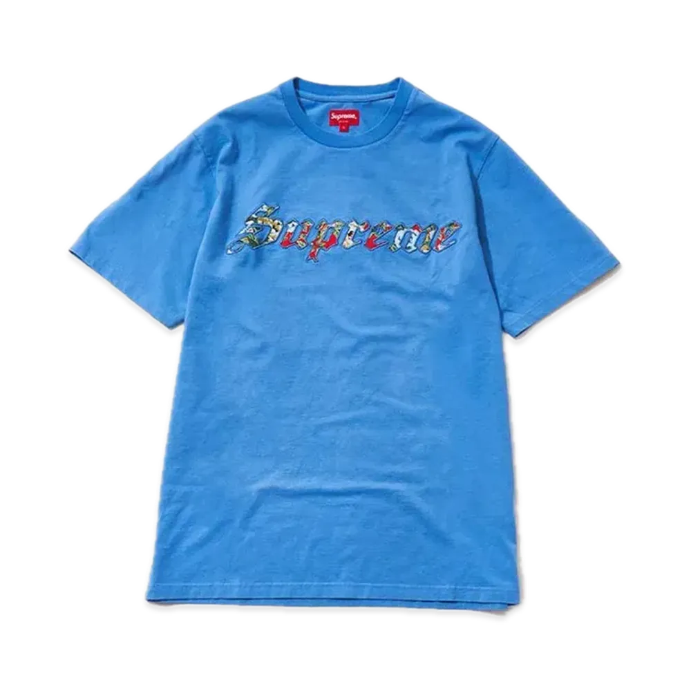 Supreme Floral Appliqué S/S Top "Blue"
