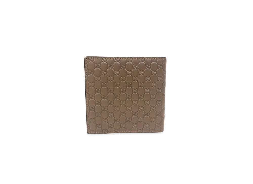GUCCI Bi-Fold Bill Compartment Micro Guccisima "Brown"