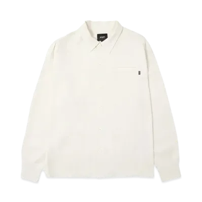 HUF Barb Wire Plaid Long Sleeve Shirt "Ivory"