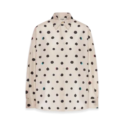 FENDI Women's Printed Taffeta Shirt "Multicolor"