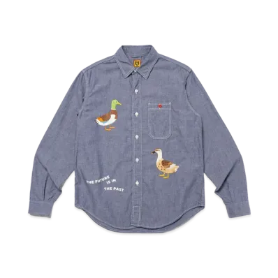 HUMAN MADE Chambray L/S Shirt "Purple"