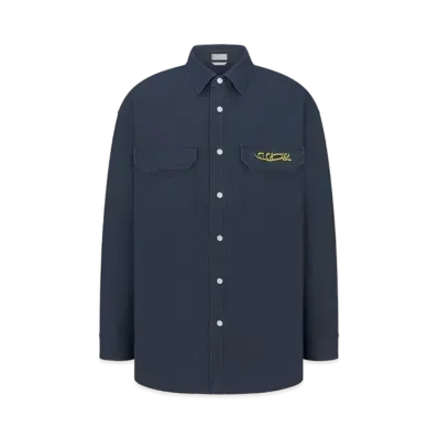 Dior x LEWIS HAMILTON Overshirt Cotton Denim "Navy Blue"