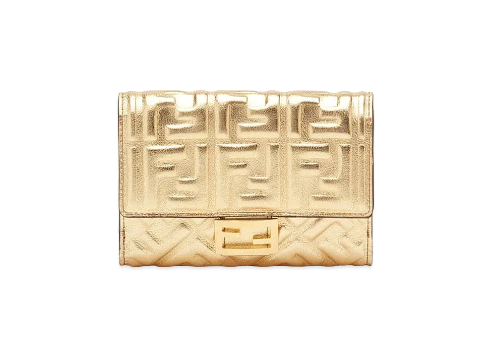 FENDI Leather Wallet "Gold"