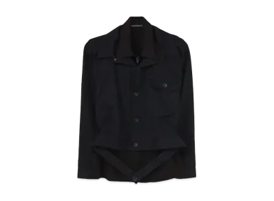 Yohji Yamamoto COMPACT COMBINATION W FASTENER JKT "Black"