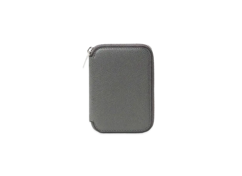 Valextra Zip Around Card Folder "Dark Gray"
