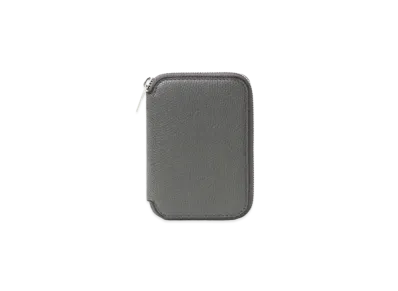 Valextra Zip Around Card Folder "Dark Gray"