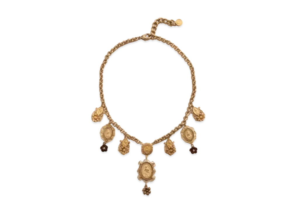 Dolce&Gabbana Short Necklace With Decorative Details "Gold"