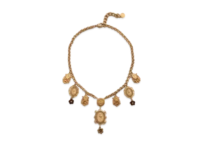 Dolce&Gabbana Short Necklace With Decorative Details "Gold"