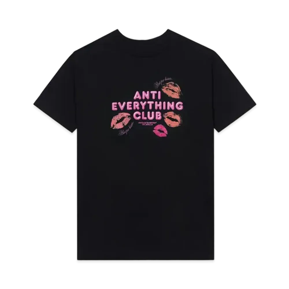 ANTI SOCIAL SOCIAL CLUB FA22 Anti Everything Club <3 Black Tee "Black"