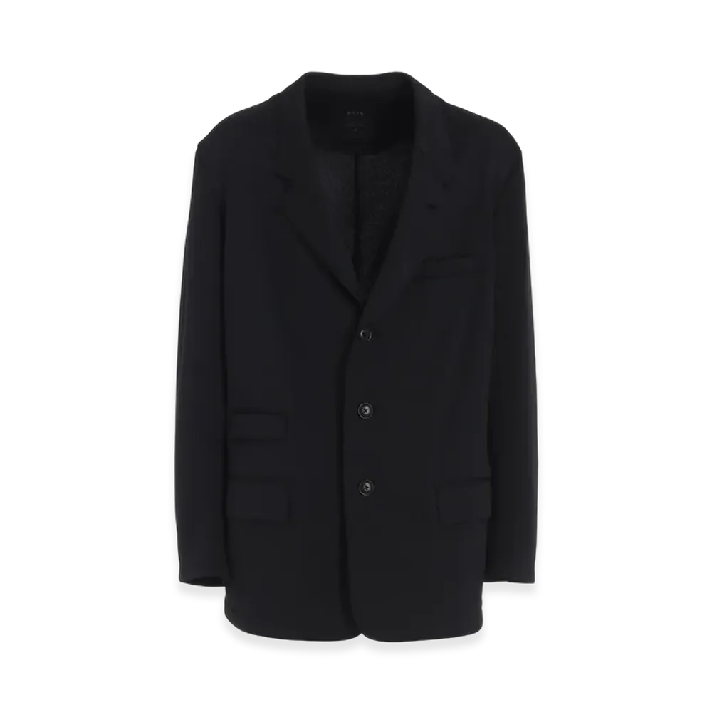 S'YTE Pe/Smooth Jersey 3BS Jacket With Tyrolean Tapes "Black"