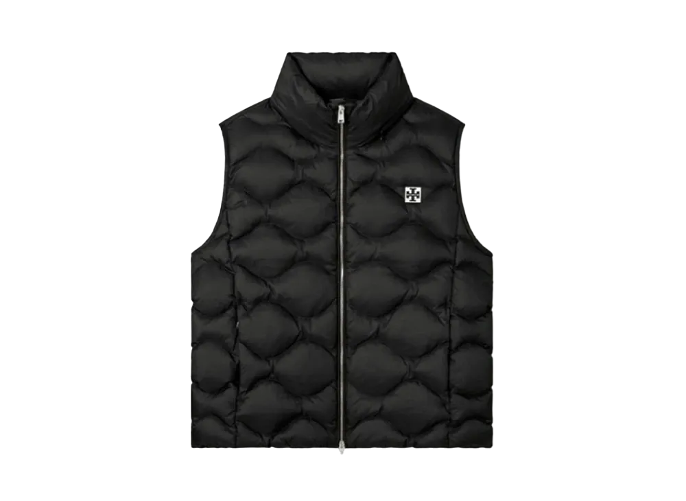 Tory Burch Quilted Nylon Down Vest "Black"