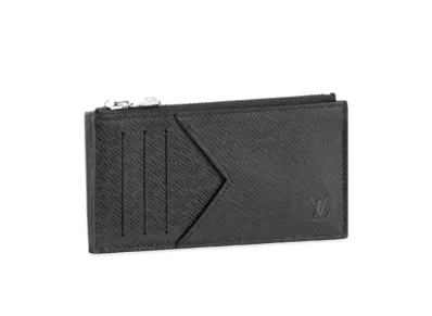 Louis Vuitton Coin Card Holder Taiga "Noir"