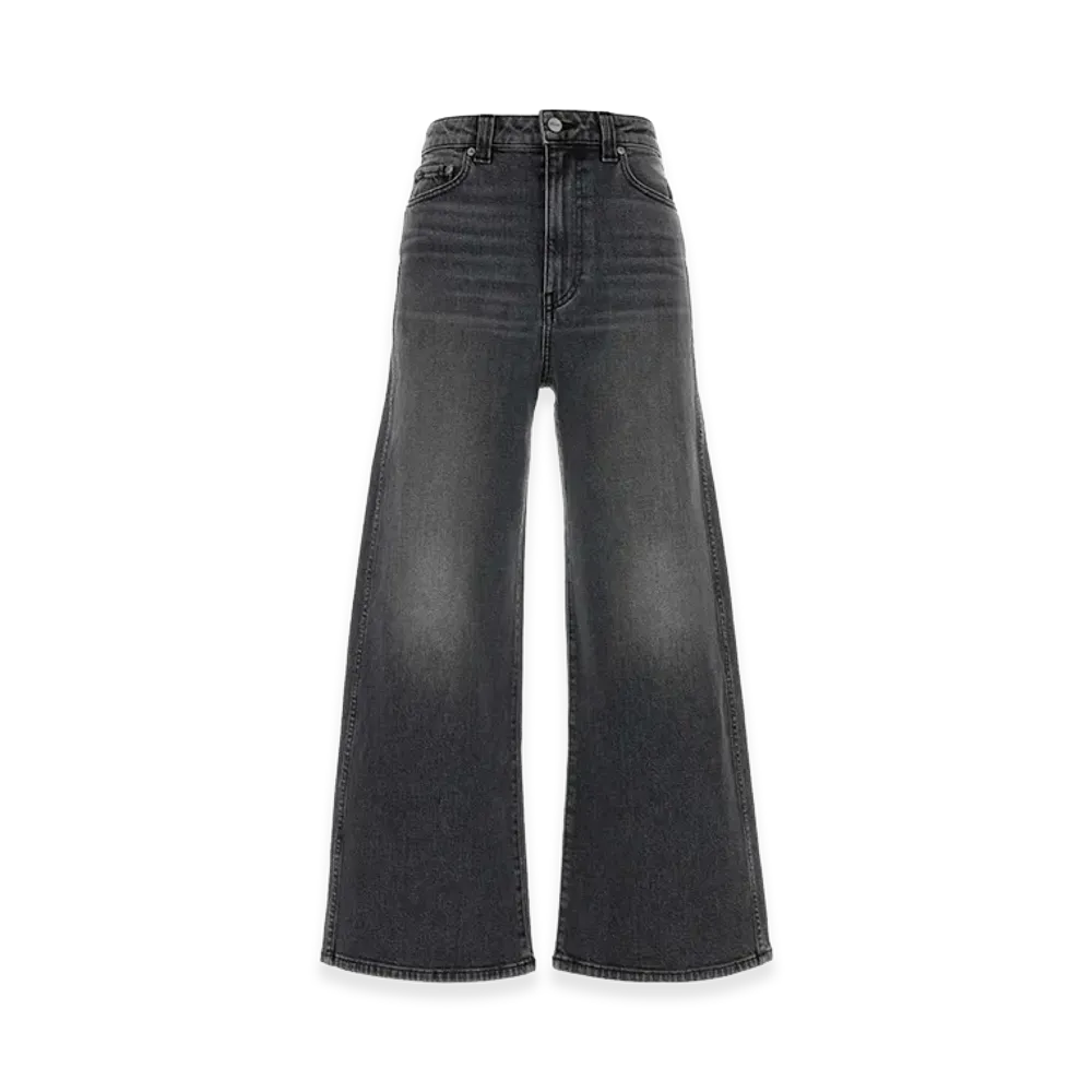 KHAITE Women's Stretch Denim Delina Jeans "Black"