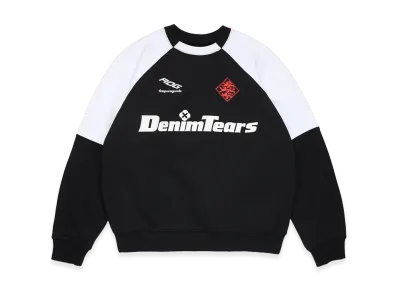 DENIM TEARS DT Sport Color Blocked Crewneck "Black"