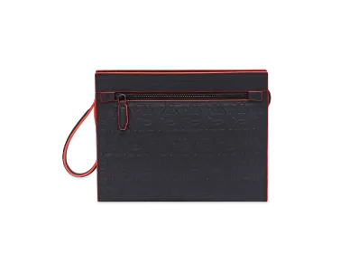 Salvatore Ferragamo Pouch "Black/Candy Apple Red"