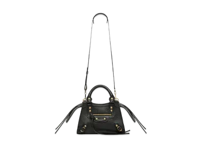 BALENCIAGA Women's Neo Classic Nano Top Handle Bag "Black"