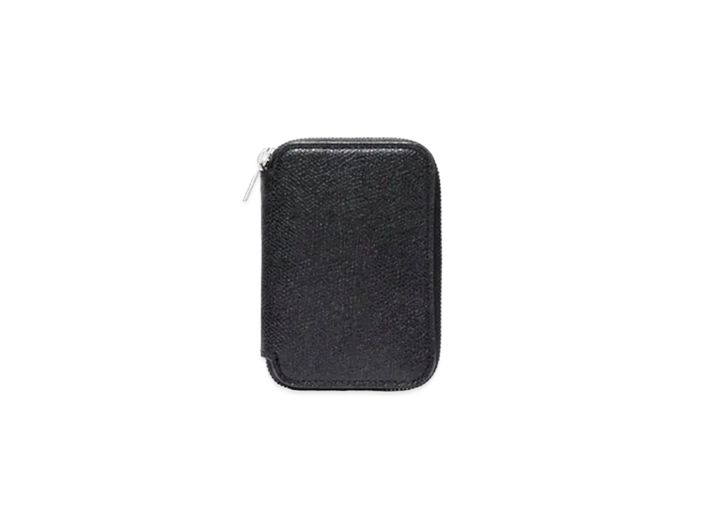 Valextra Zip Around Card Folder "Black"