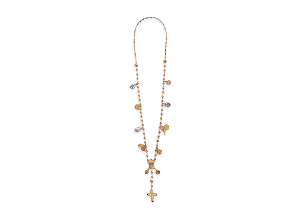 Dolce&Gabbana Long Necklace With Decorative Details "Gold"