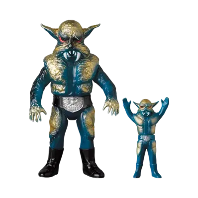 MEDICOM TOY "Toei Retro Sofvi Collection" -Masked Rider- Werewolf (New Color) + Mini Soft Vinyl
