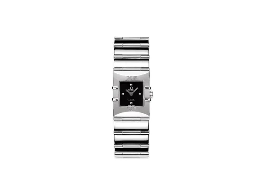 OMEGA Constellation Carre Quartz "Stainless Steel/Black" 1521.41.00