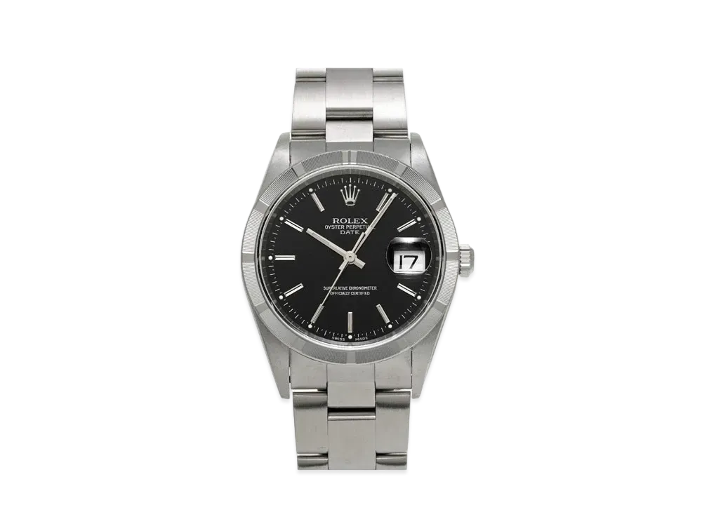 ROLEX Oyster Perpetual Date "Black/Stainless Steel"