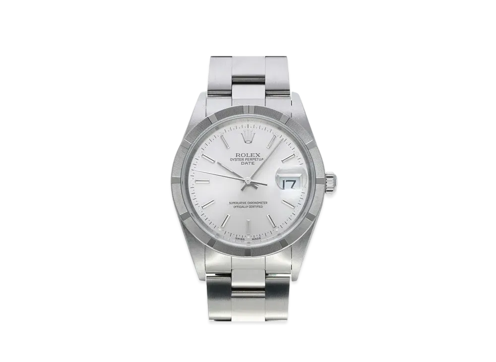 ROLEX Oyster Perpetual Date "Silver/Stainless Steel"