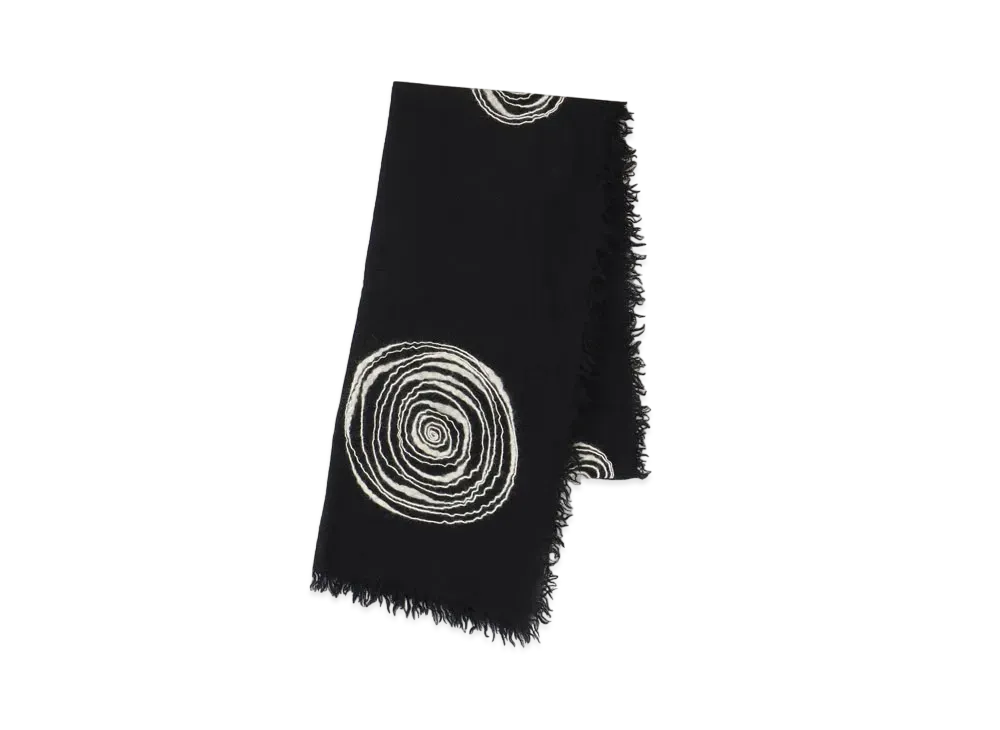 Yohji Yamamoto W GAUZE/SLUB DOT STOLE "Ivory"