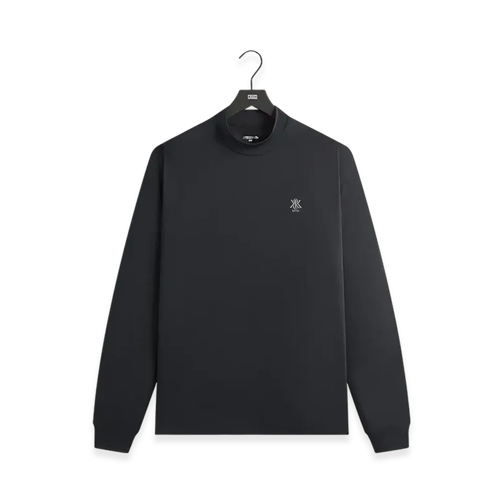 Kith Scratch Long Sleeve Mock Neck "Black"