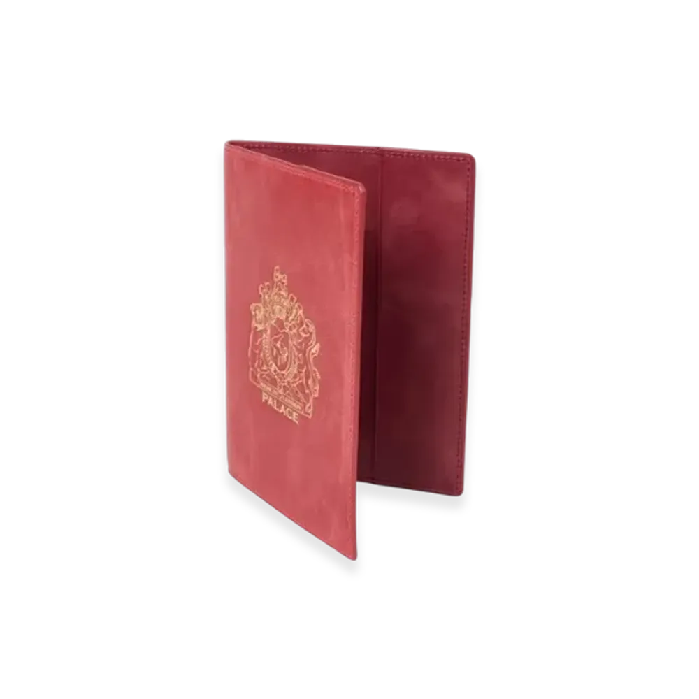 PALACE Leather Passport Case "Red"