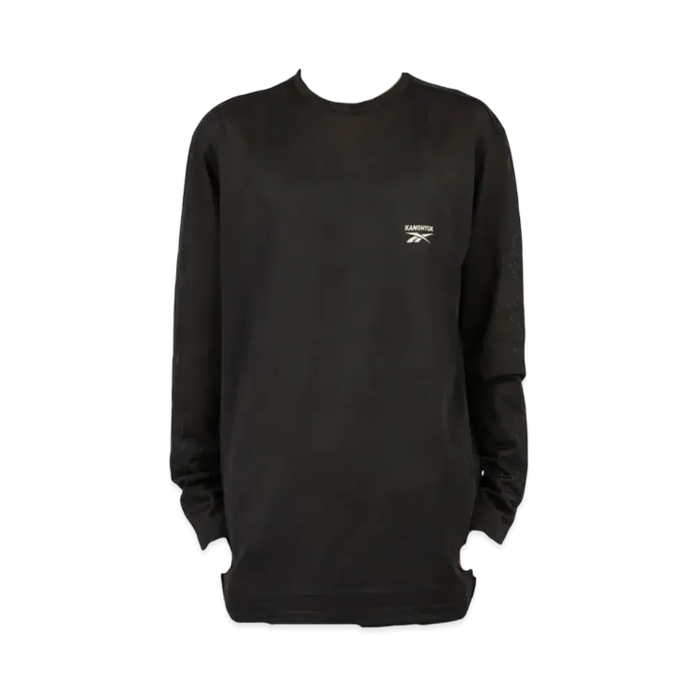 Reebok x KANGHYUK Stitched Logo LS Tee "Dark Gray"