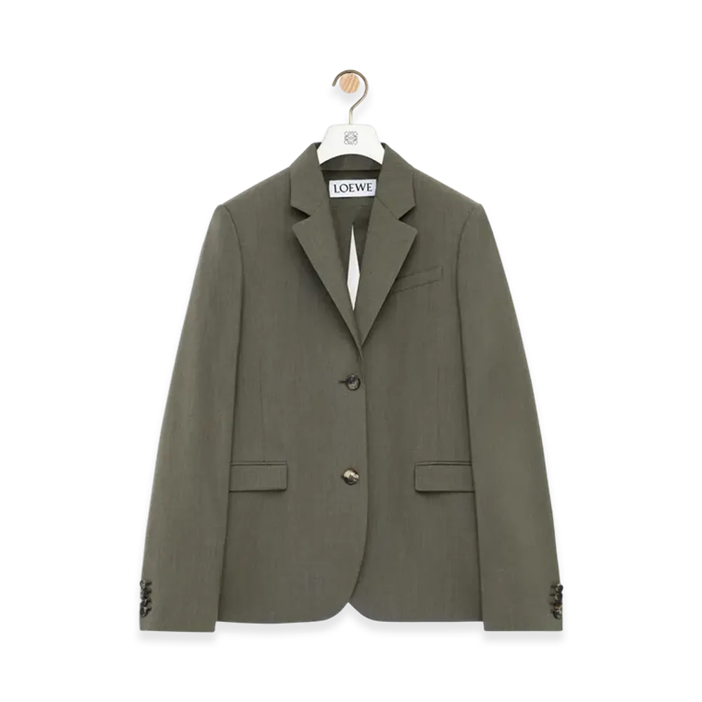 LOEWE Tailored Jacket "Khaki Green"