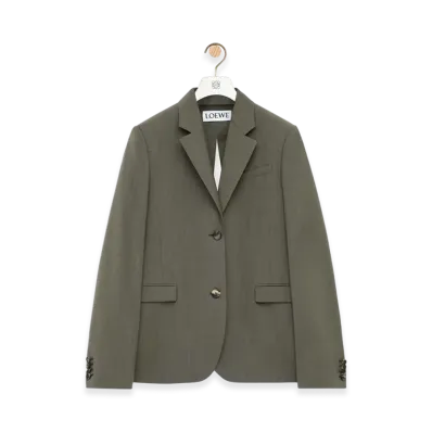 LOEWE Tailored Jacket "Khaki Green"